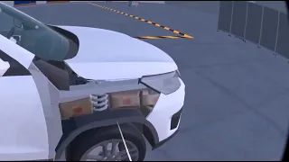 A vehicle search exercise in the United Nations training simulation